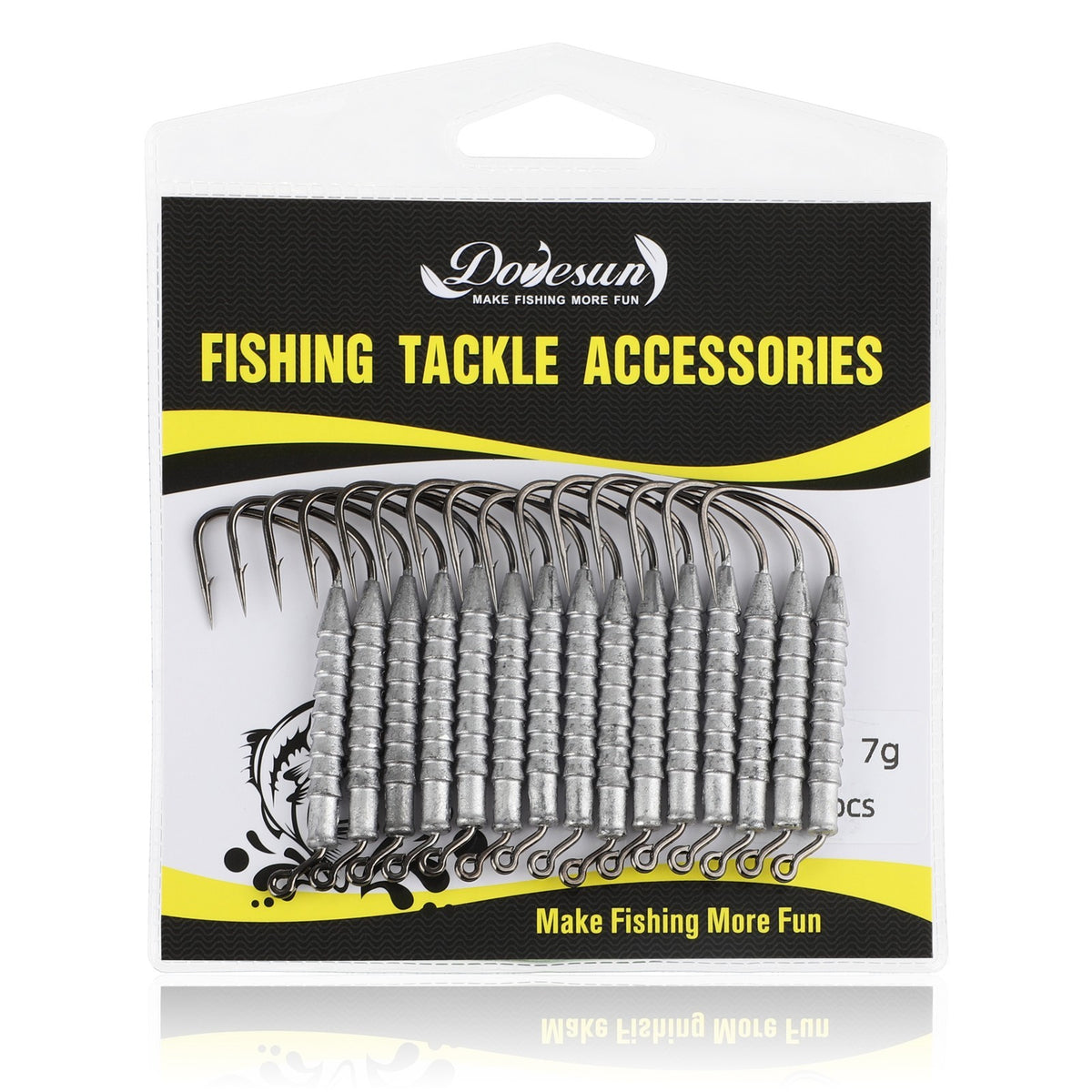 15pcs Hover Rig Jigheads for Bass & Walleye Swimbaits - Multiple Sizes & Models