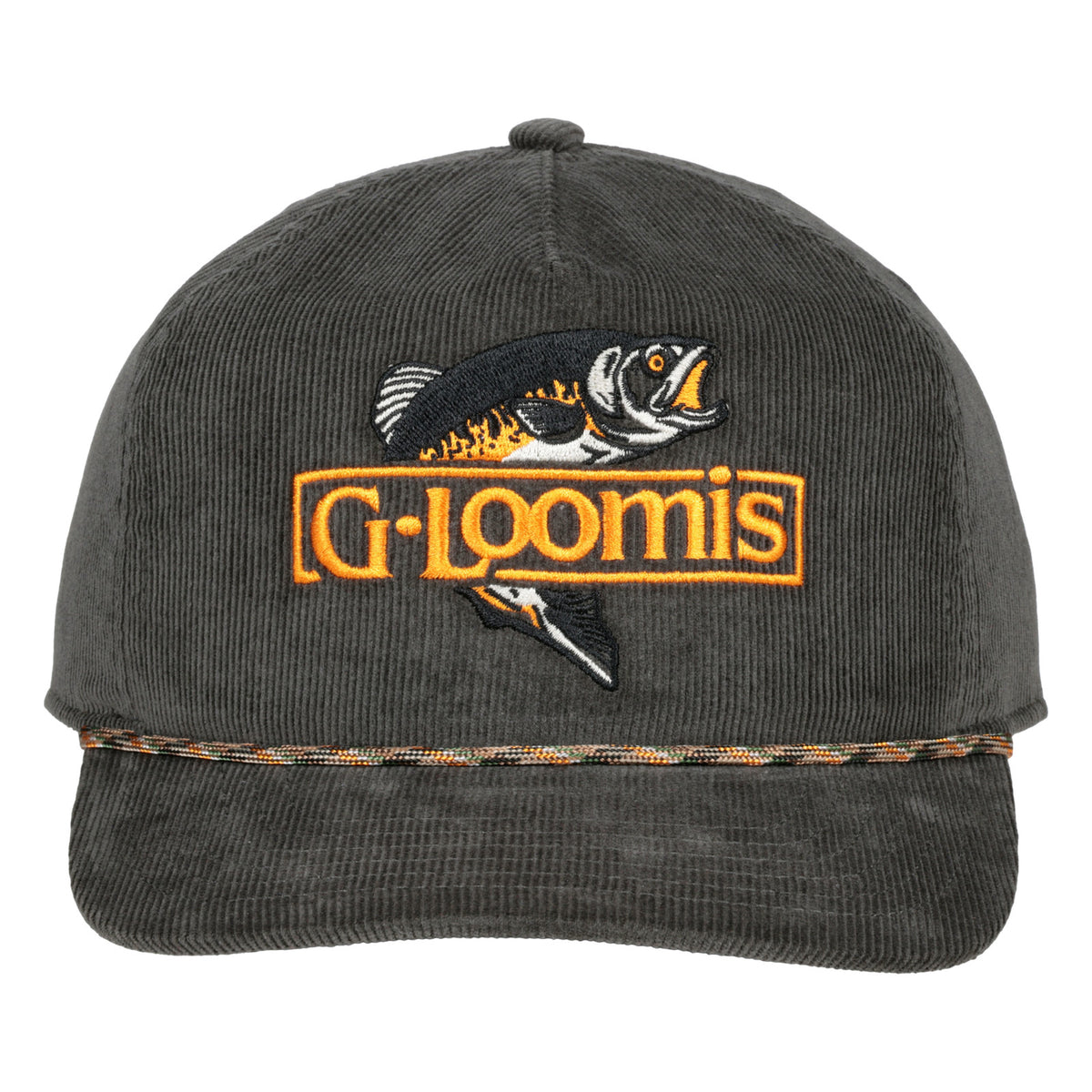 G. Loomis Jumping Trout Corduroy Hat - Olive One Size Fishing Cap