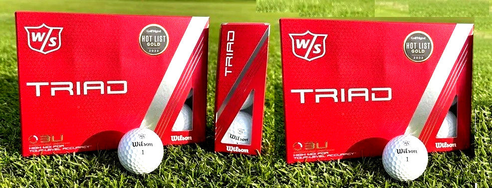 Wilson Triad 3U Golf Balls - 2 Dozen, New 2024 White High MOI