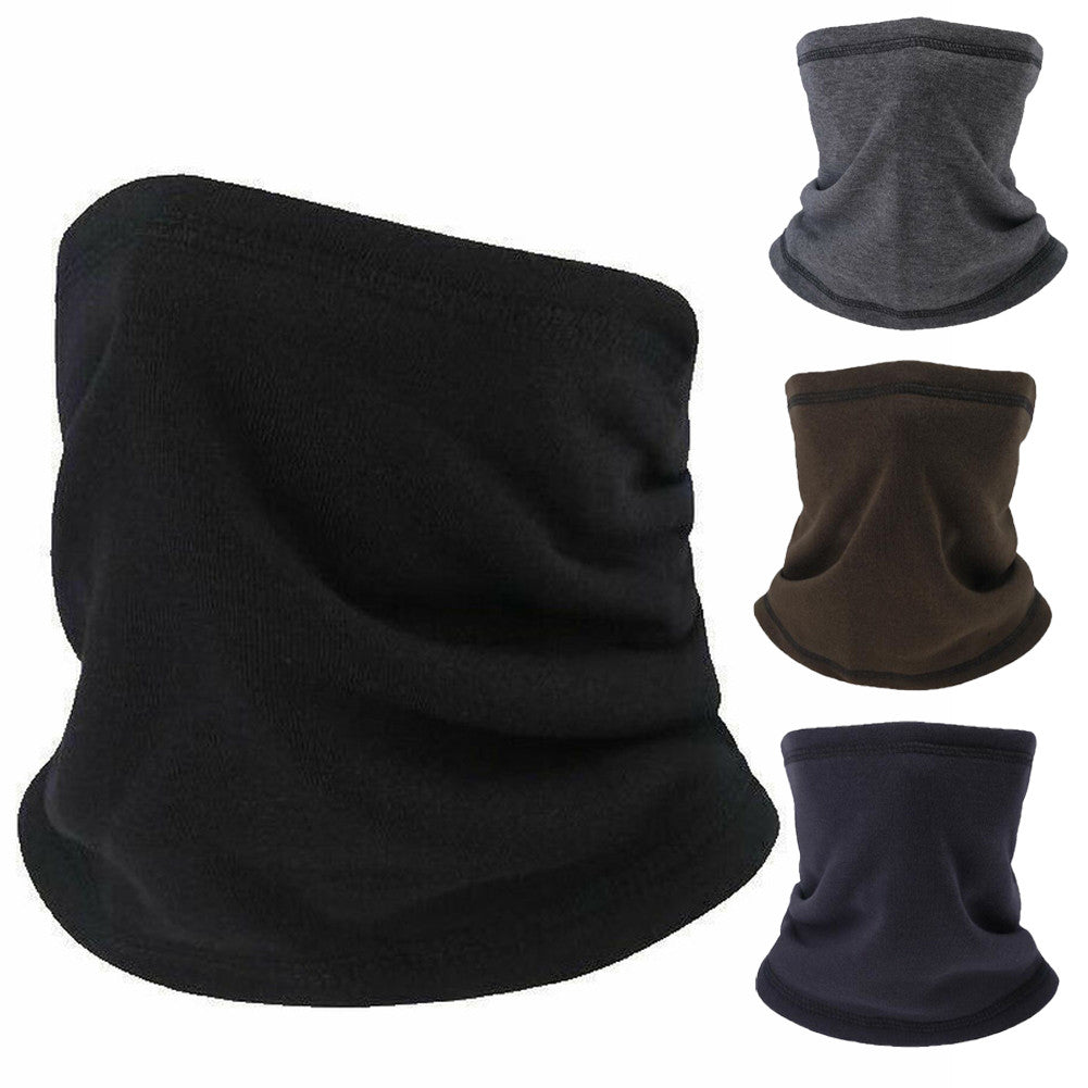 Thermal Fleece Neck Gaiter 3 Pack Winter Face Mask Scarf for Outdoor Sports