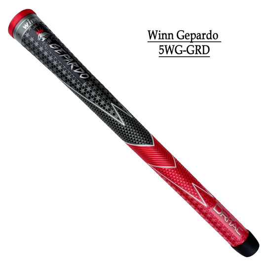 Golf Grip - Winn GEPARDO DriTac Standard Size Red Non-Slip Moisture-Wicking