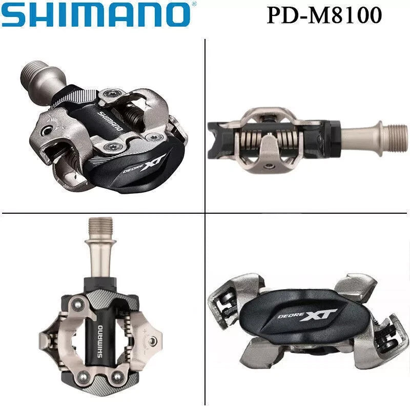 Shimano Deore XT PD-M8100 SPD XC Mountain Bike Clipless Pedals with SH51 Cleats
