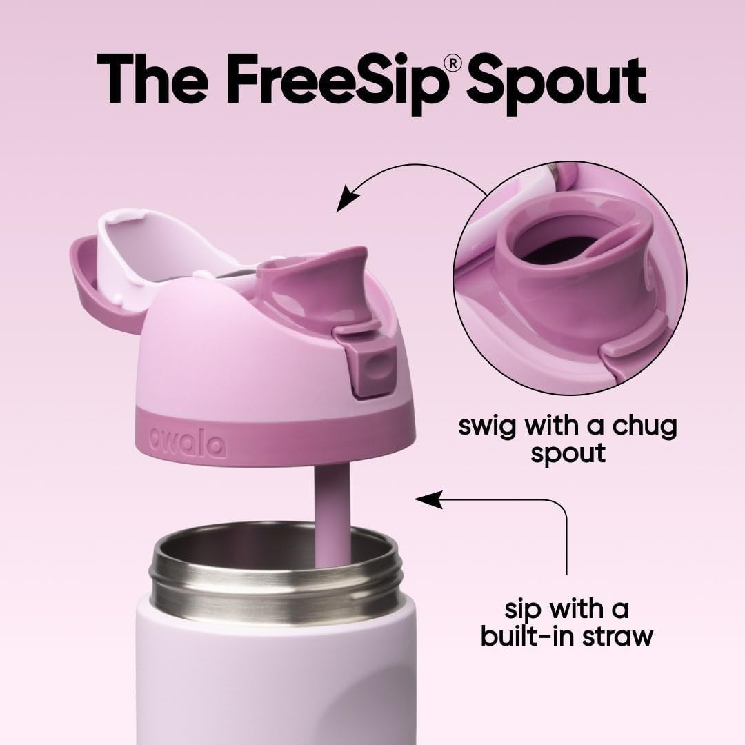 Insulated Stainless Steel Water Bottle 24oz with Locking Lid - Lilac