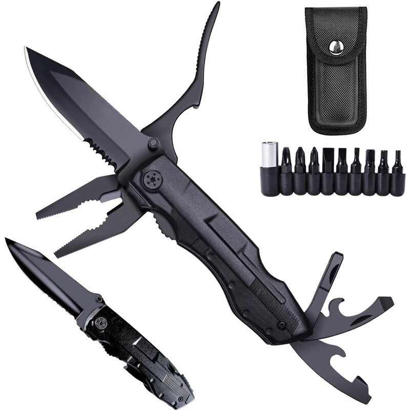 Multi Tool Knife 18-in-1 Folding Pocket Pliers Outdoor Survival Equipment