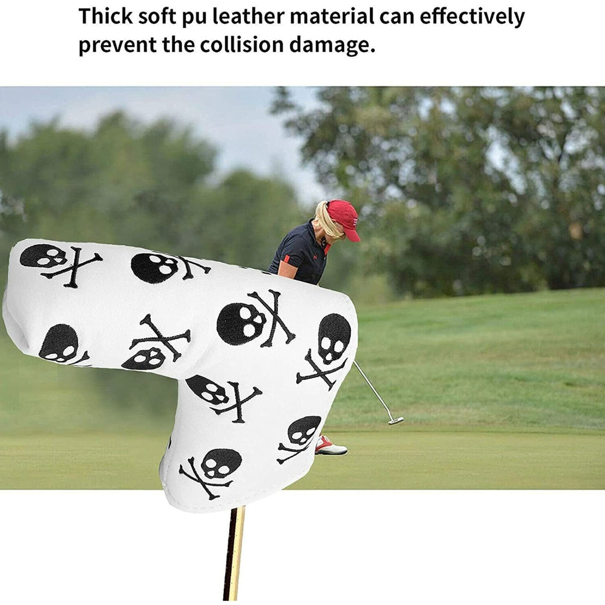 Golf Putter Head Cover Blade Style Fits All Clubs - Multiple Variants