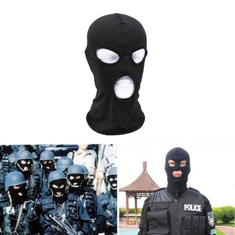 Unisex 3-Hole Thin Face Mask Balaclava for Motorcycle Ski Sun Protection