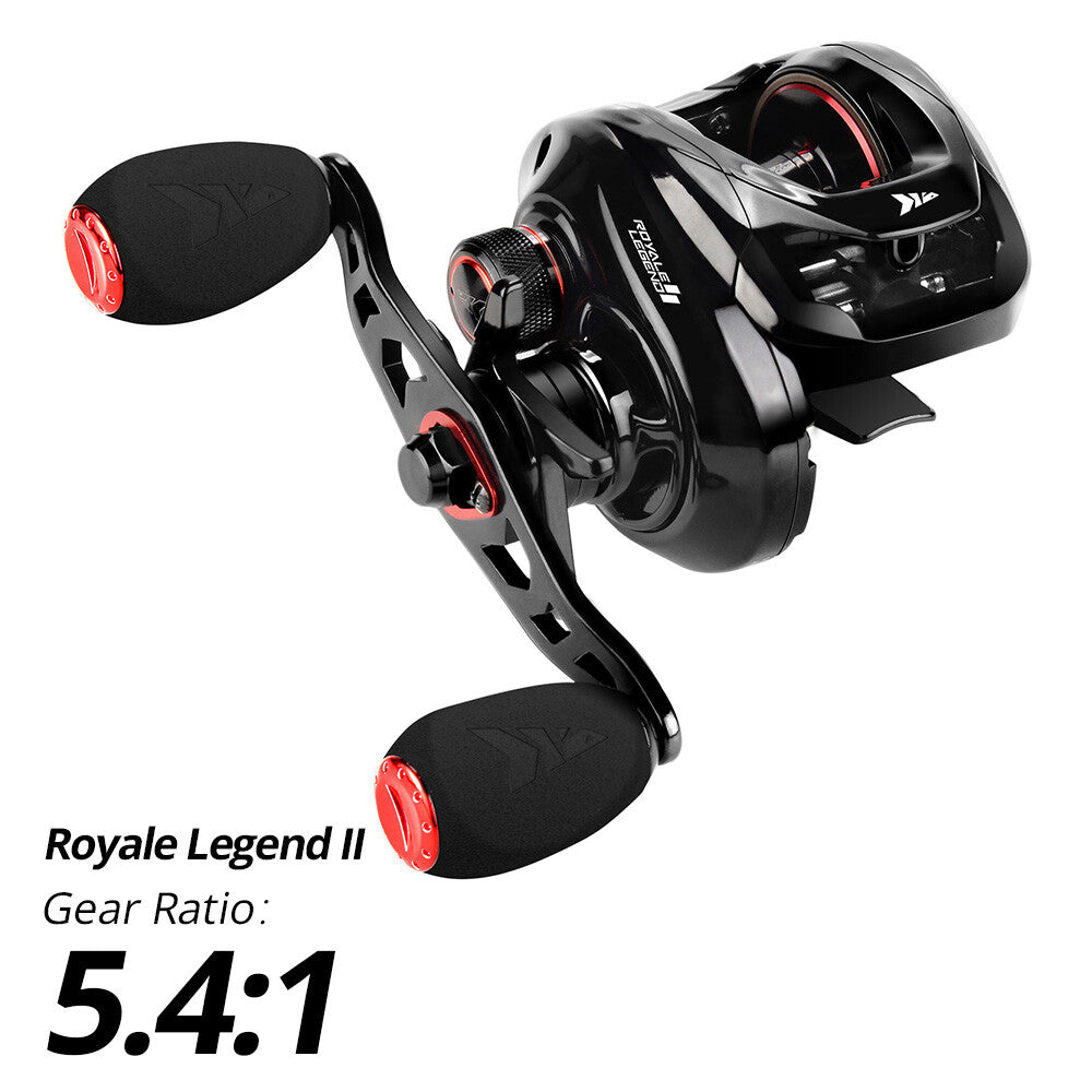 Baitcasting Fishing Reel 5.4:1 & 7.2:1 Gear Ratios, Compact & Durable