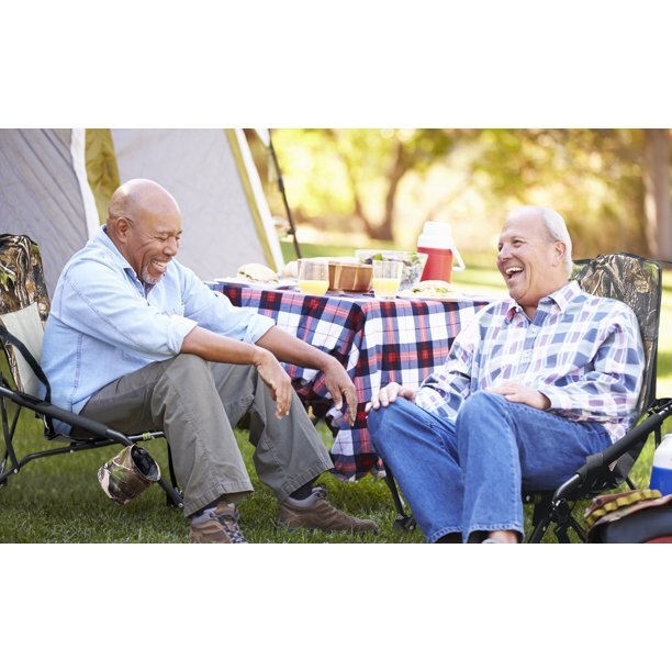 Heavy Duty Folding Camping & Hunting Chair with Cup Holder - Lightweight & Durable