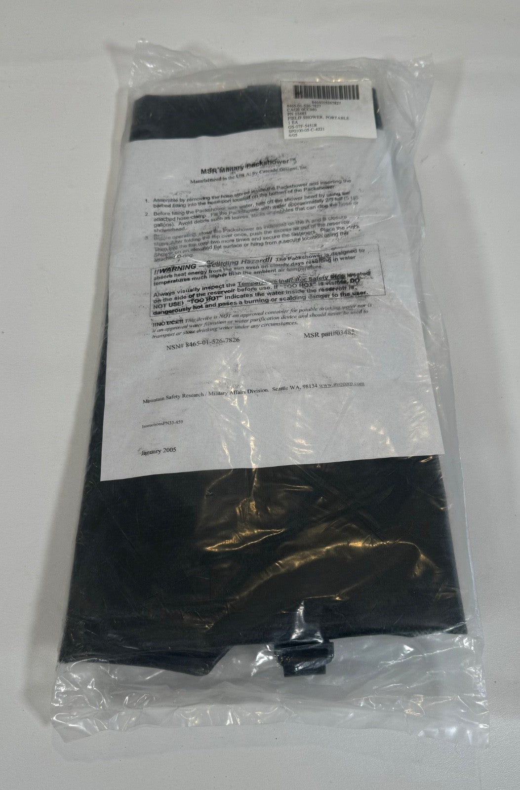 30L Military Packshower Camping Shower Dry Bag Water Container