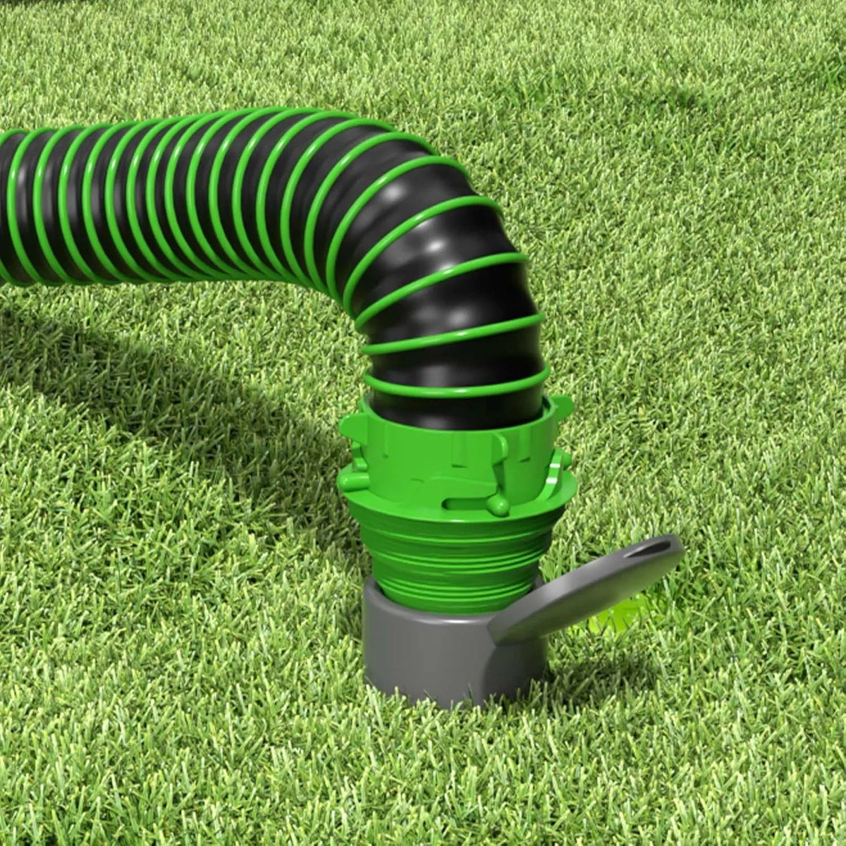 RV Sewer Hose Adapter Coupler with 90° Elbow for Camper Dump Stations