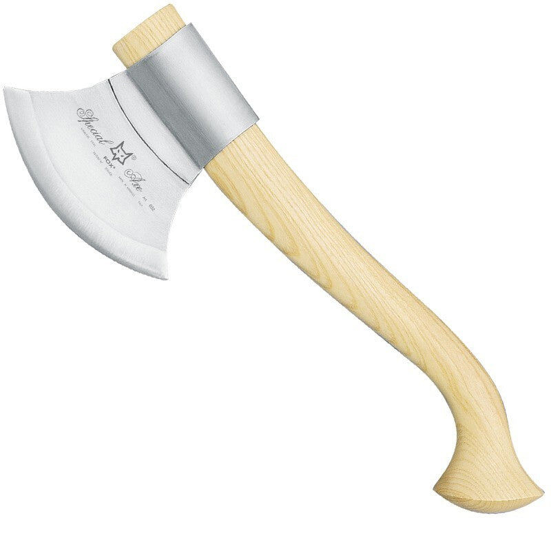 Fox Knives Scout Trekking Axe with Leather Sheath - Wood Handle, Italy