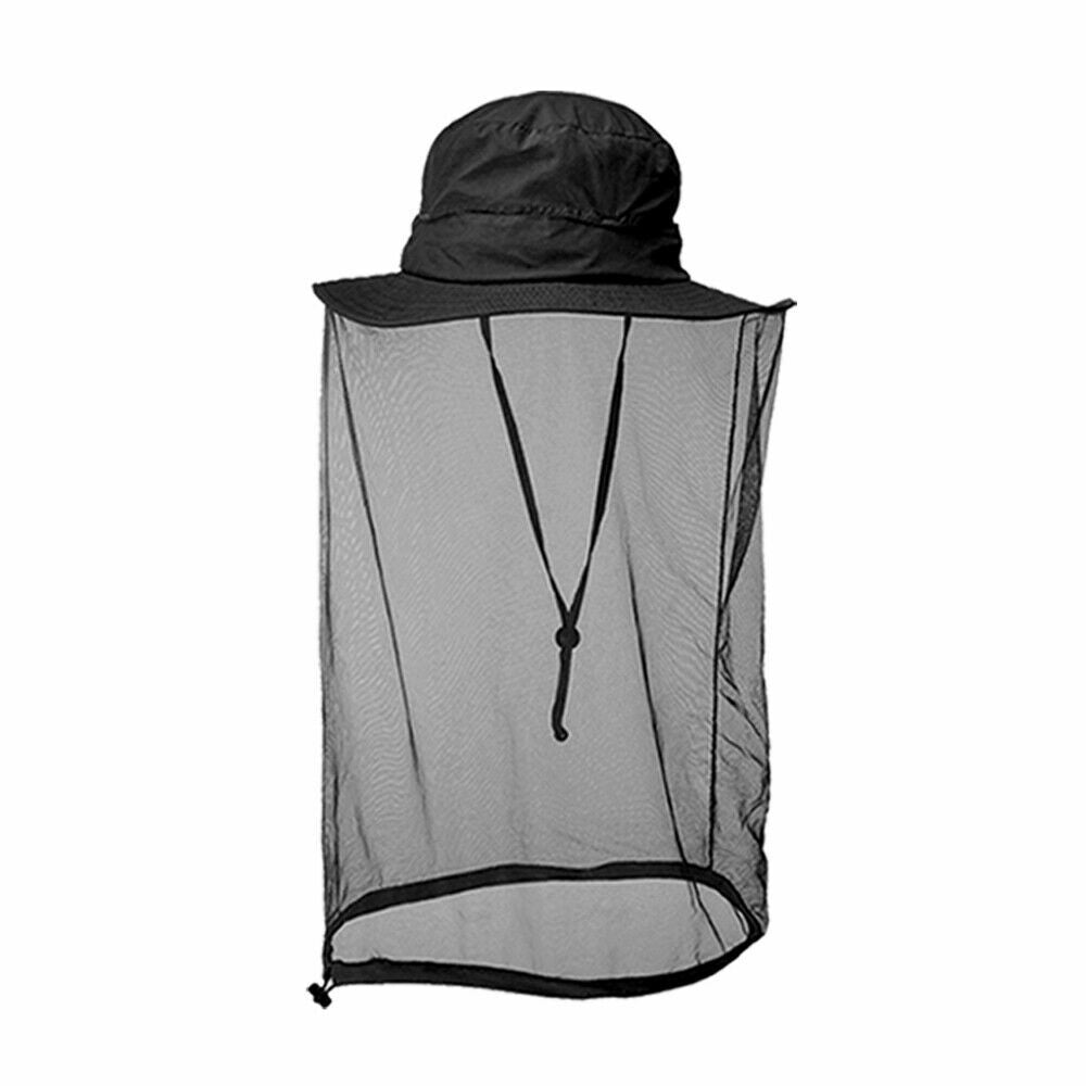 Mosquito Head Net Hat for Outdoor Sun and Insect Protection - Lightweight Mesh Face Cover