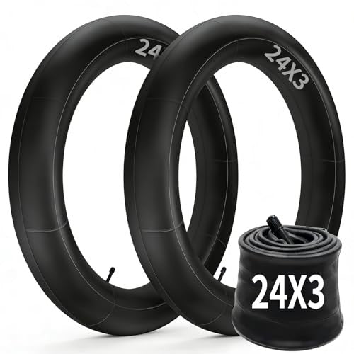 Fat Bike Inner Tubes 20/24/26x3.0 - 2 Pack for Mountain & E-Bikes