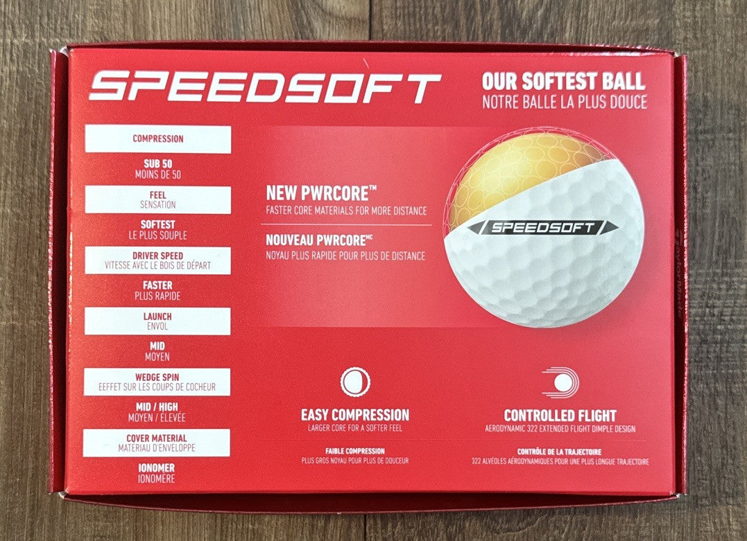 TaylorMade Speed Soft 2024 Golf Balls - 12 Pack, Distance & Performance