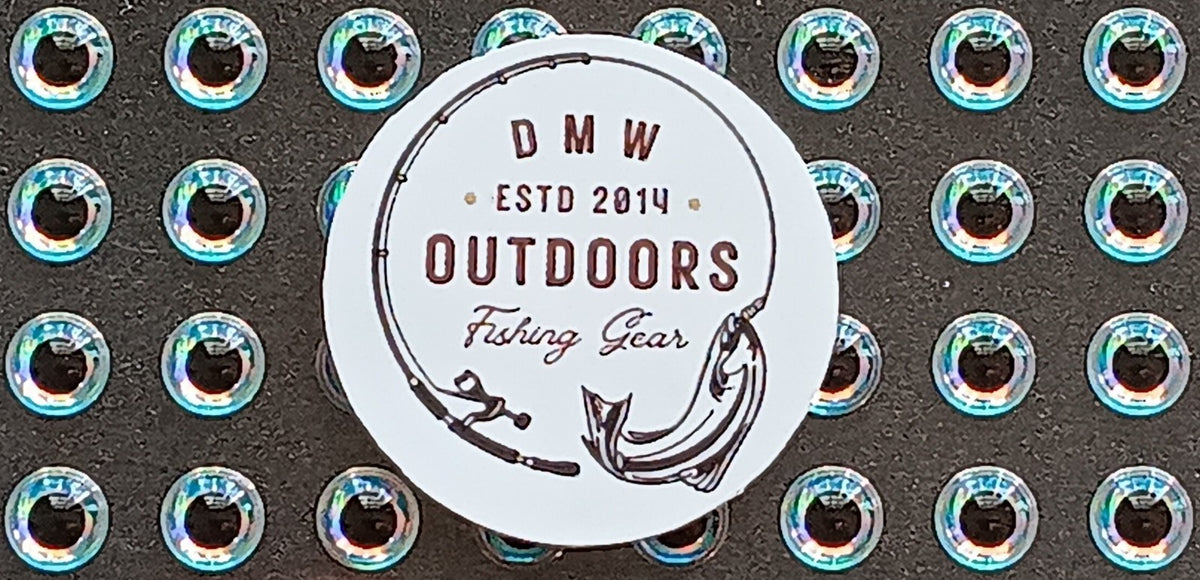 Fish Eyes 5mm - Soft Holographic Lure Eyes for Fly Tying & Crafts, 120 Pack