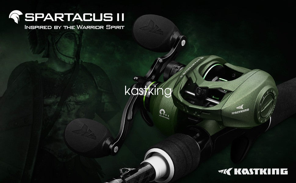 Baitcasting Fishing Reel - 7.2:1 Gear Ratio, Saltwater & Freshwater Use