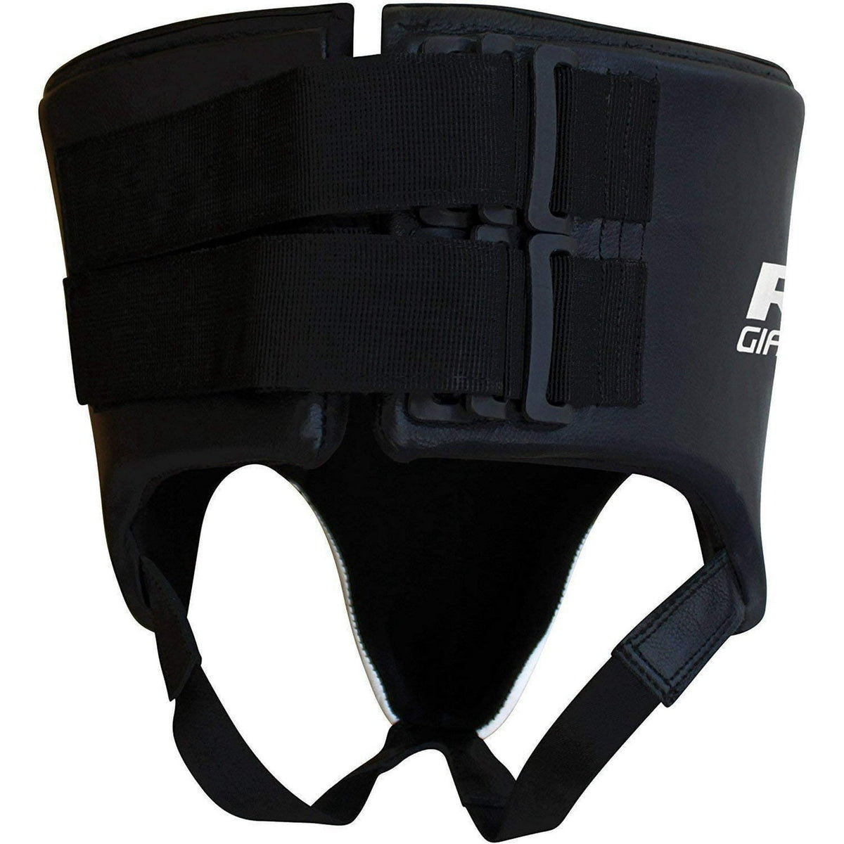 Leather MMA Groin Guard with Shock Absorption and Easy On/Off Closure