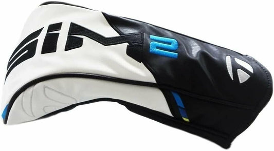 Golf Driver Head Cover SIM2 Black White Blue Golf Club Accessory