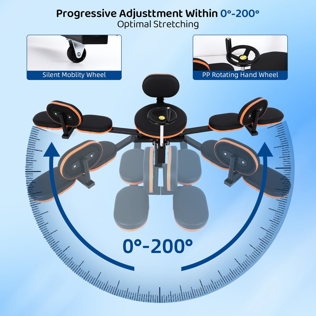 Adjustable Leg Stretcher Machine for Flexibility & Gym Use