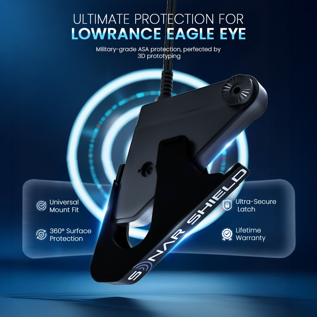 Marine-Grade Transducer Cover for Lowrance Eagle Eye 9 - Sonar Shield