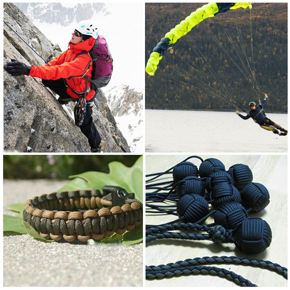 550 Paracord Parachute Cord in Spool - Heavy Duty Nylon Utility Rope