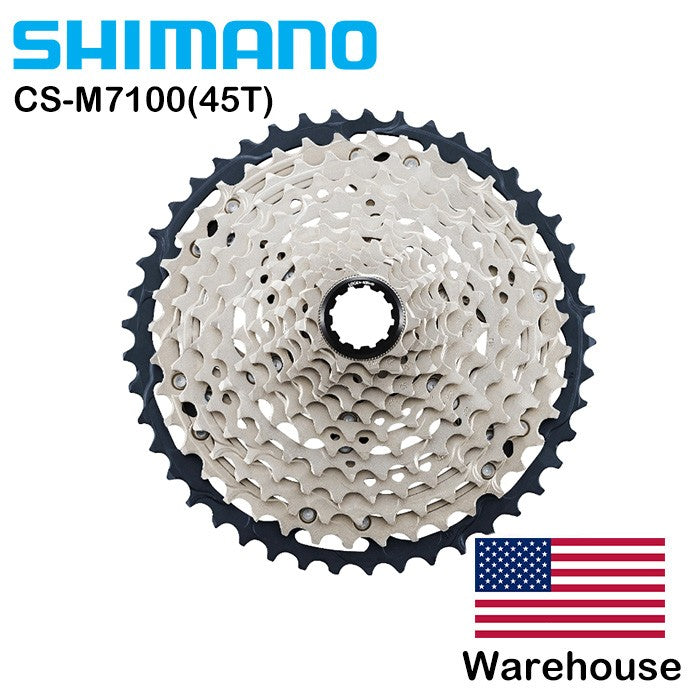 Shimano SLX CS M7100 12-Speed Micro-Spline Bike Cassette 10-45T Black/Silver