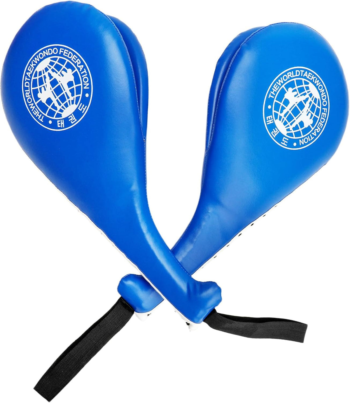 2 Pack Martial Arts Kick Pads - Durable Taekwondo Strike Pads with Wrist Straps