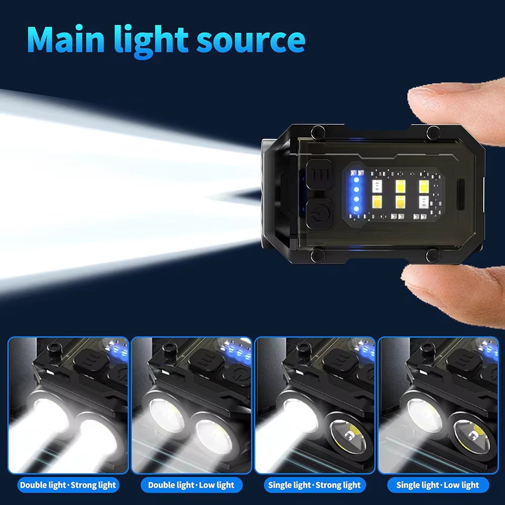 Mini Rechargeable LED Keychain Flashlight Waterproof Portable Torch