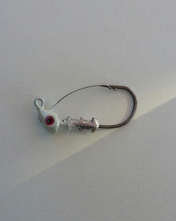 9 Pack Weedless Jig Head Hooks 1/4oz with 3/0 Hook for Freshwater & Saltwater Fishing