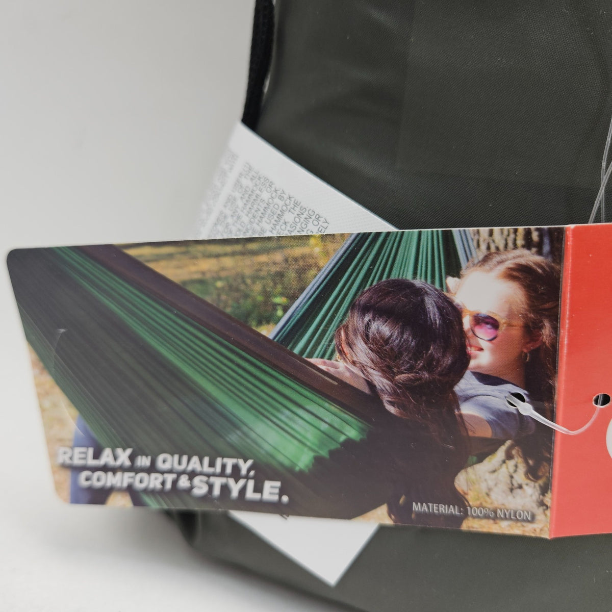 2 Person Travel Hammock with Nylon Fabric 500lb Capacity Camping Hiking