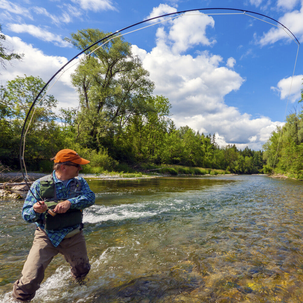 Pre-Tied Fly Fishing Leader Set with Tapered Design & Wallet - Multiple Lengths & Line Weights