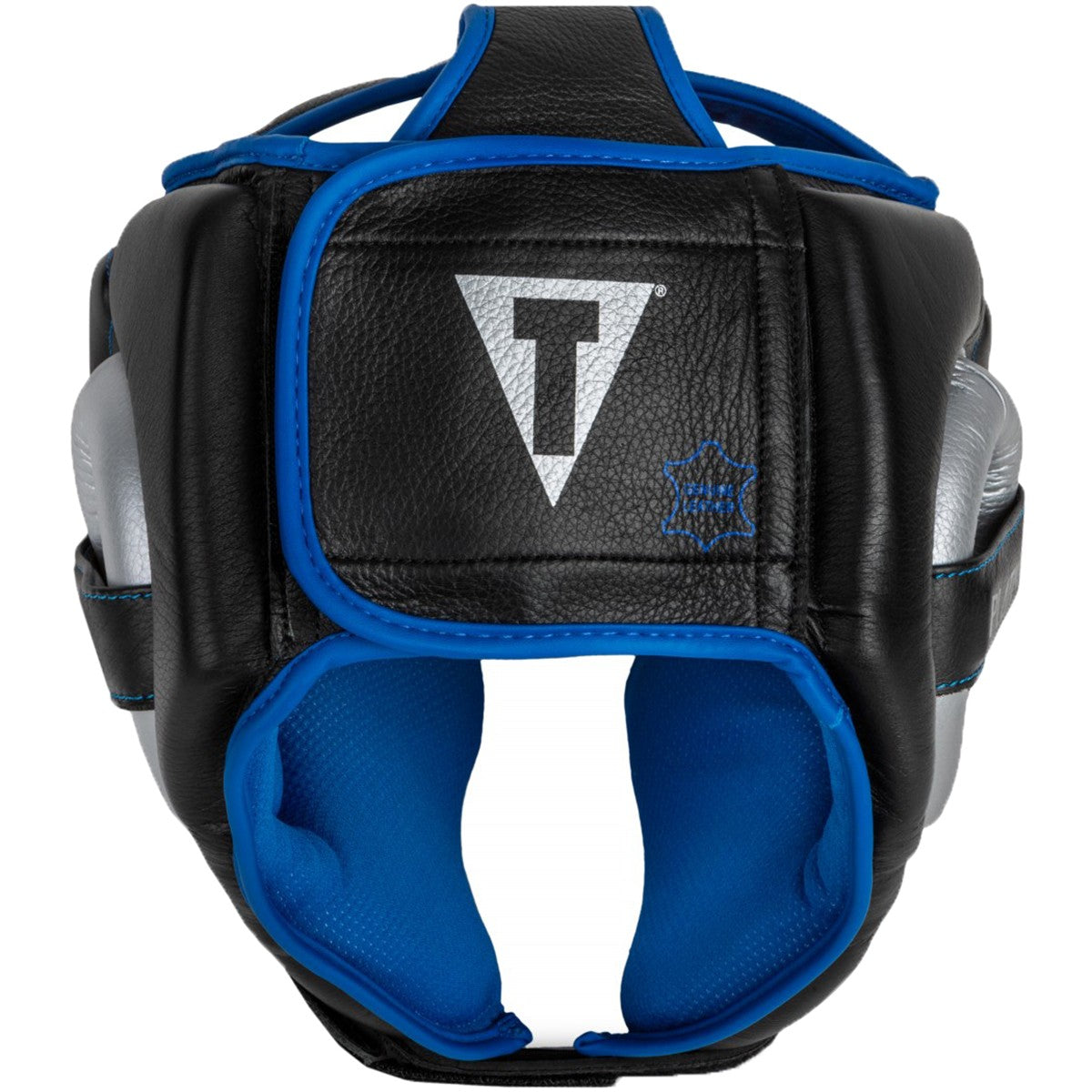 Boxing Headgear Training Equipment Black Silver Blue Adjustable Size
