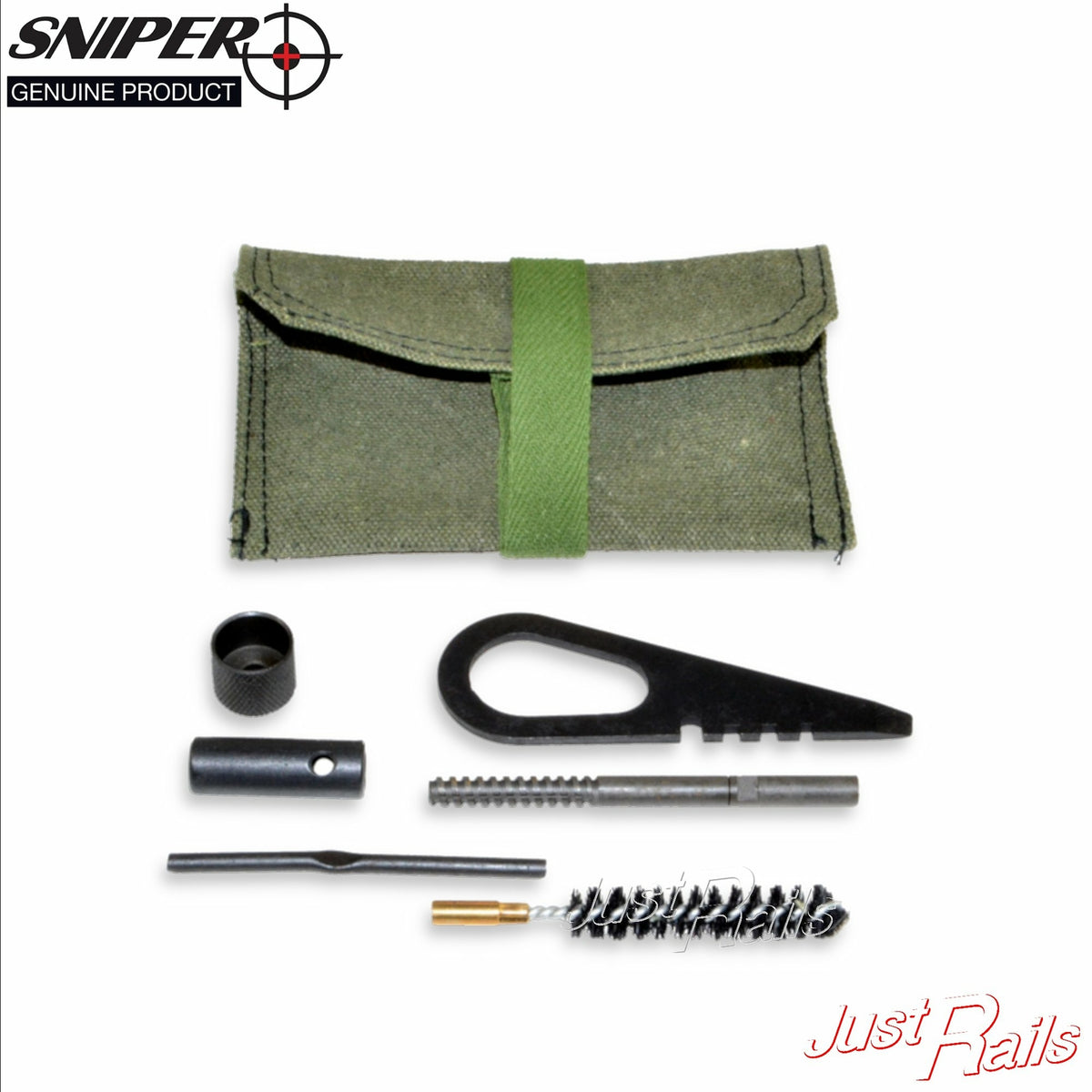 Gun Cleaning Kit for Mosin Nagant 91/30 & Compatible Rifles - Includes Rod, Brush, Tools