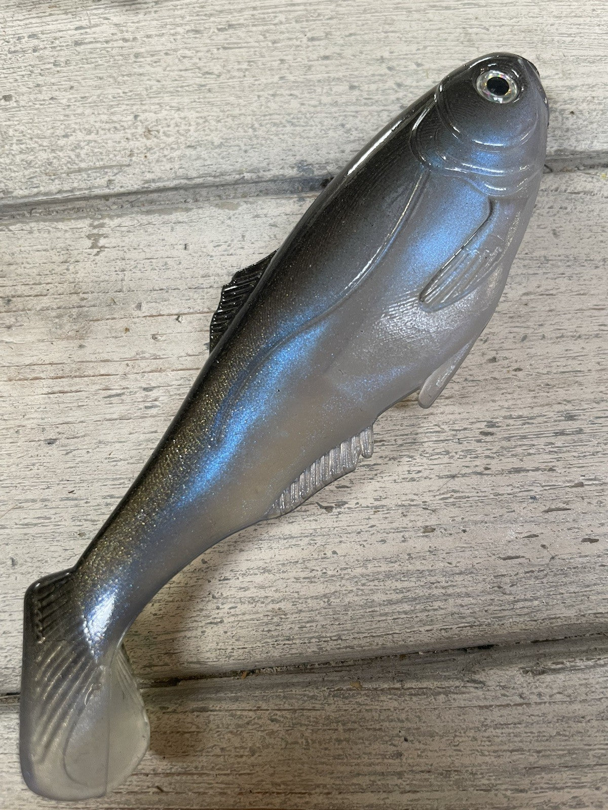 4-Inch Weedless Swimbait Blue Gizzard Shad - Pack of 2 Fishing Lures