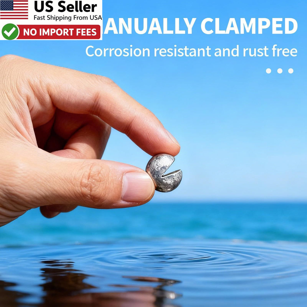 Split Shot Fishing Sinkers Set - Reusable Lead Weights for Bass Trout & Panfish