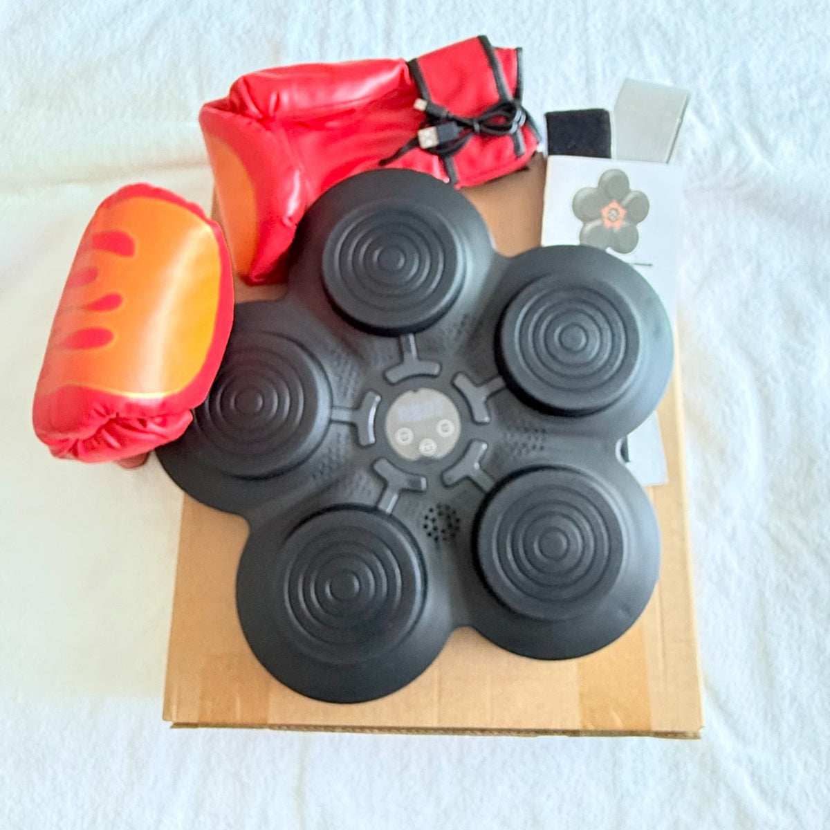 Wall-Mounted Bluetooth Boxing Machine with Gloves for Home Fitness