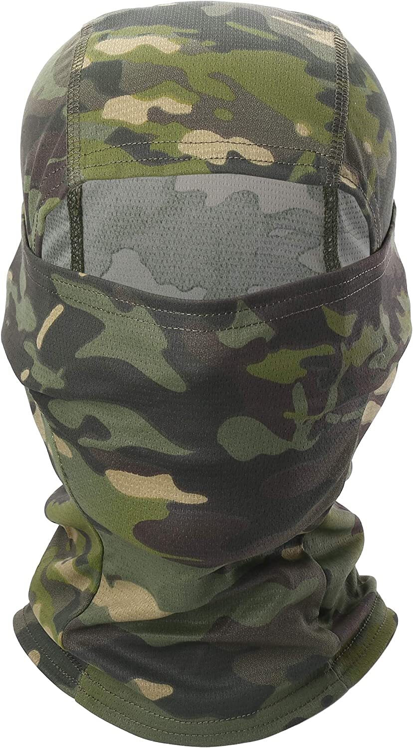 Military Camo Balaclava Mask Unisex Tactical Headwear for Outdoor Activities