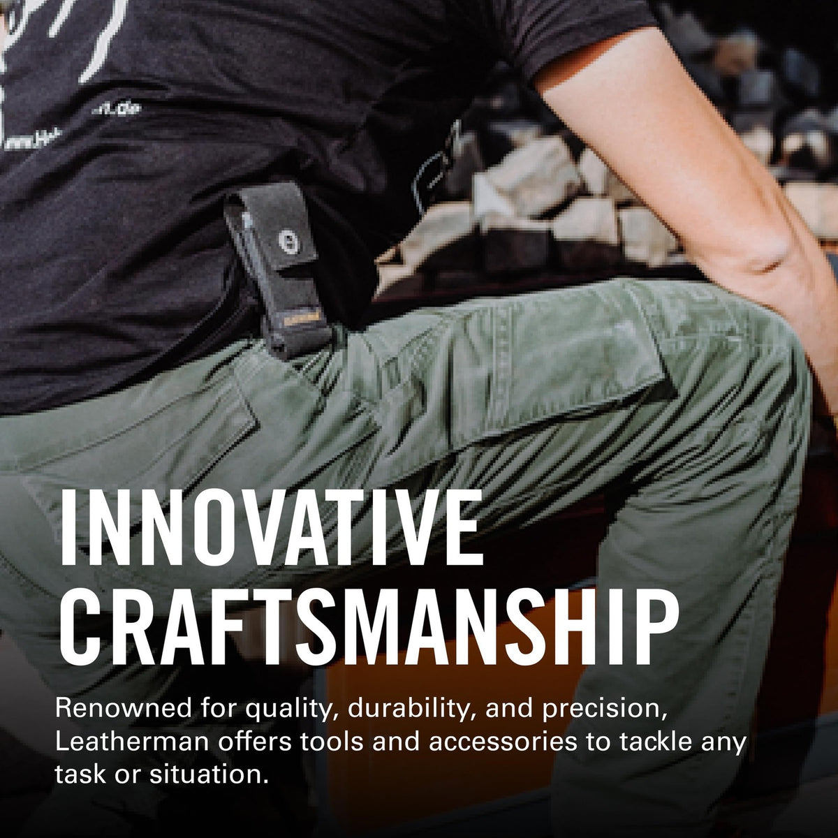 Leatherman Nylon Snap Sheath for 4-4.5 Inch Multi-Tools Black Medium