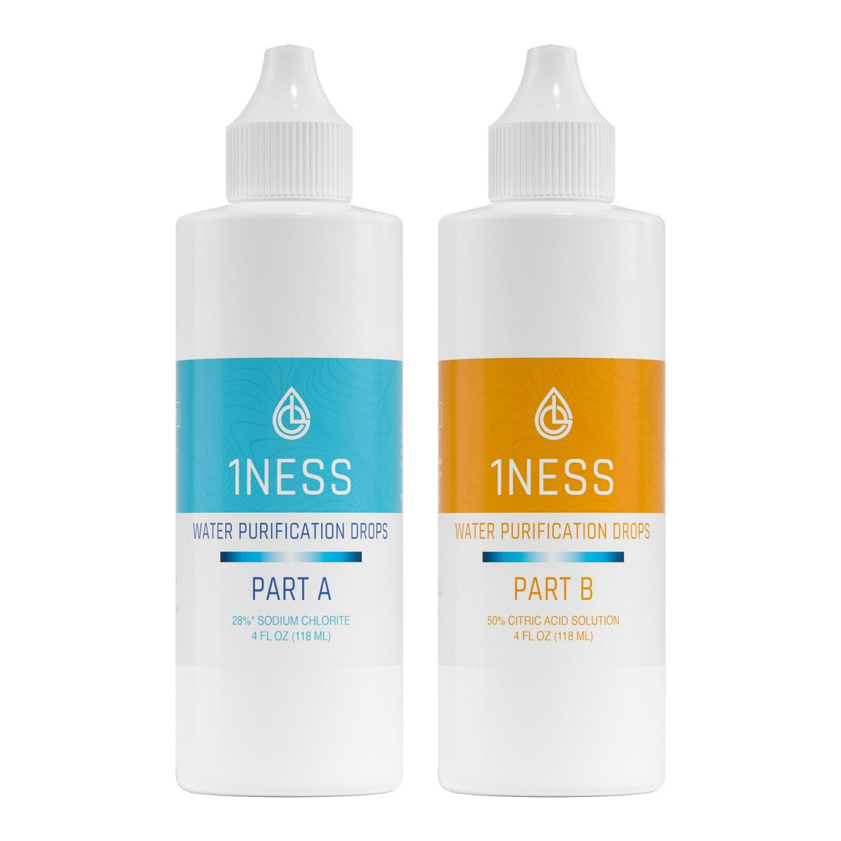 Water Purification Drops for Emergency & Outdoor Use 4oz Set