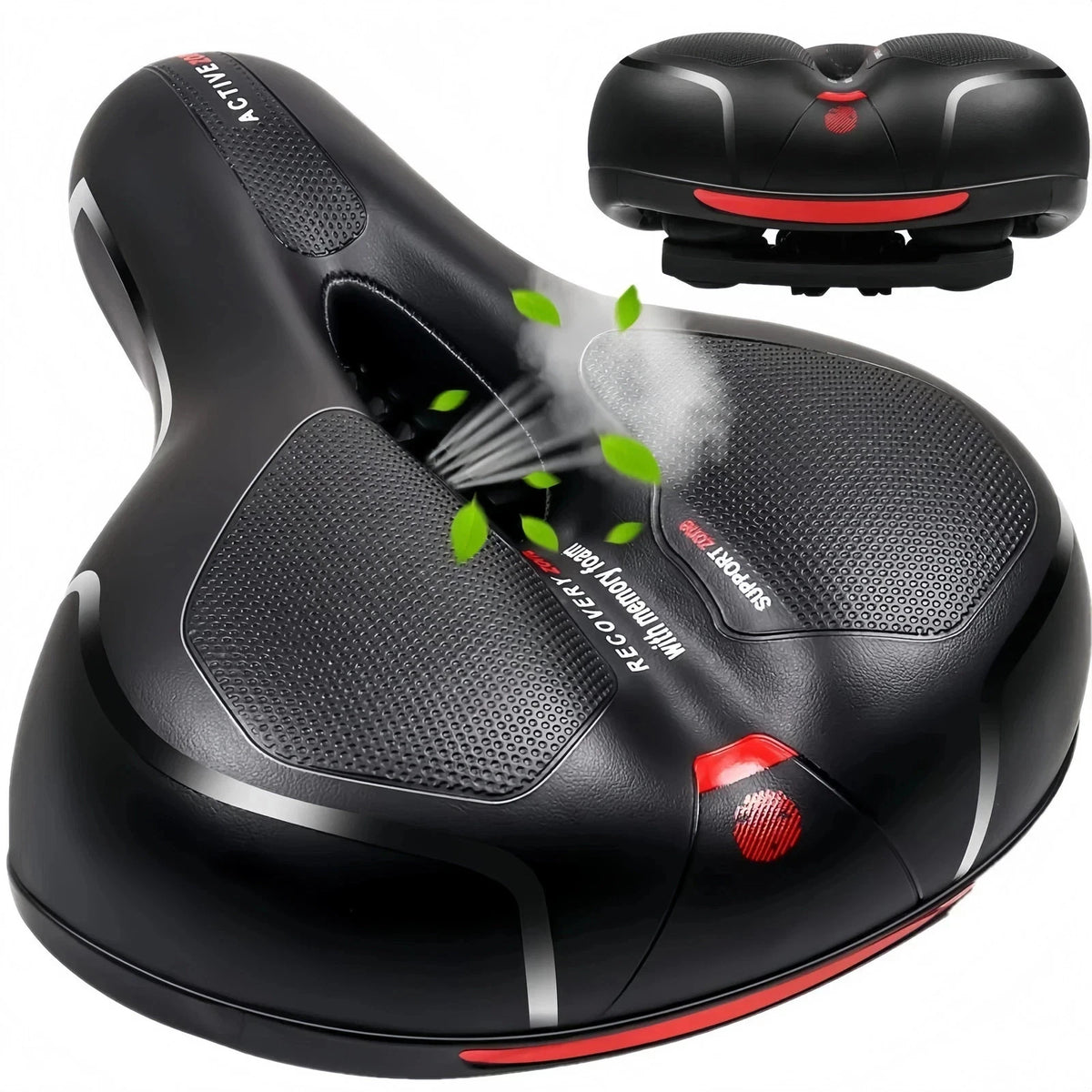 Extra Wide Gel Bike Seat Cushion with Soft Support for Comfortable Cycling
