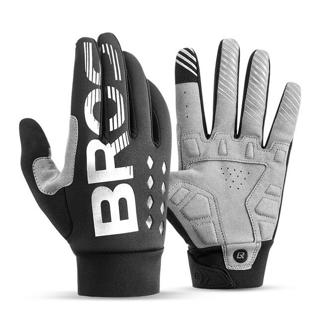 Winter Full Finger Cycling Gloves Touchscreen Warm Sport Gloves