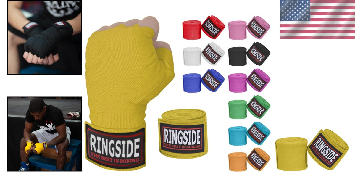 Boxing Hand Wraps 180-Inch Cotton Blend Support Gloves for Sparring