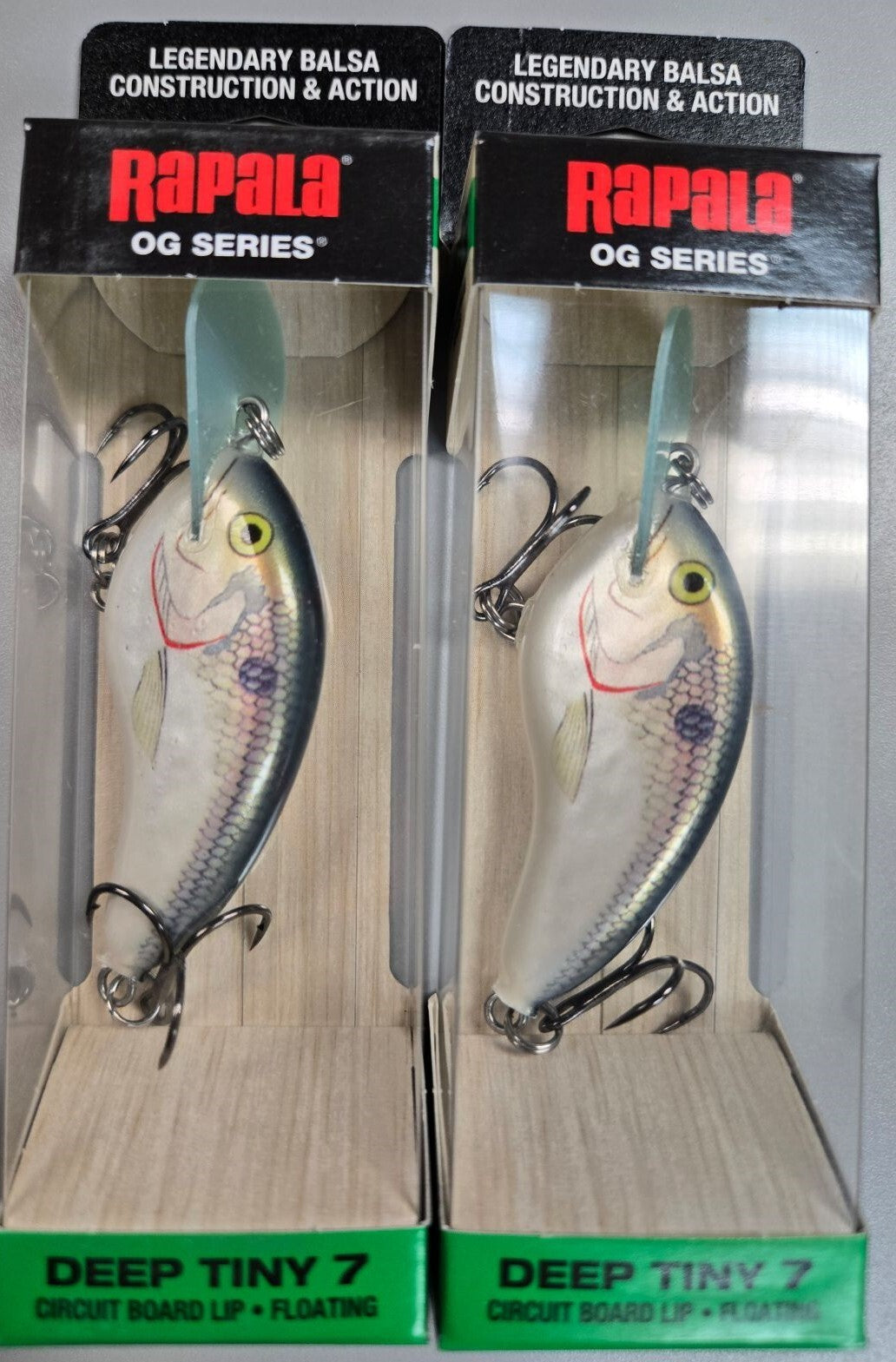 Rapala Tiny 7 OG Series Fishing Lure - 2-1/4 Inch, 5/16 Oz, SHAD Pattern