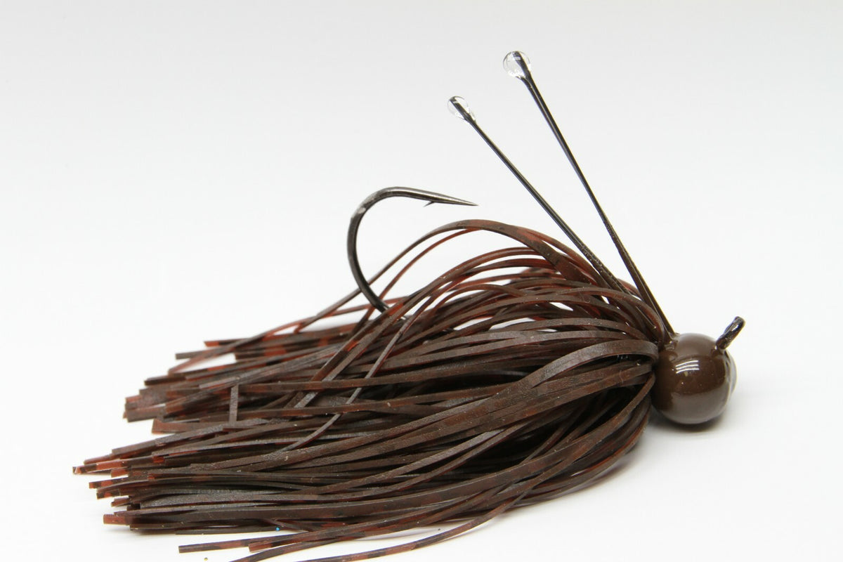 Custom Weedless Football Head Jig 3/8oz 2 Pack - Fishing Jig with Mustad Hooks
