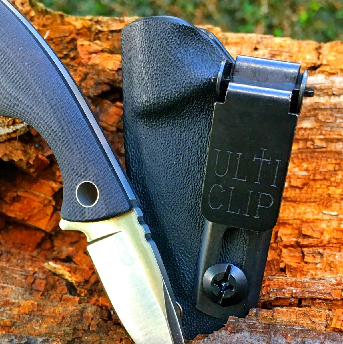 Slim Ulticlip 2.2-Inch Beltless Concealed Carry Clip - Black Oxide Steel