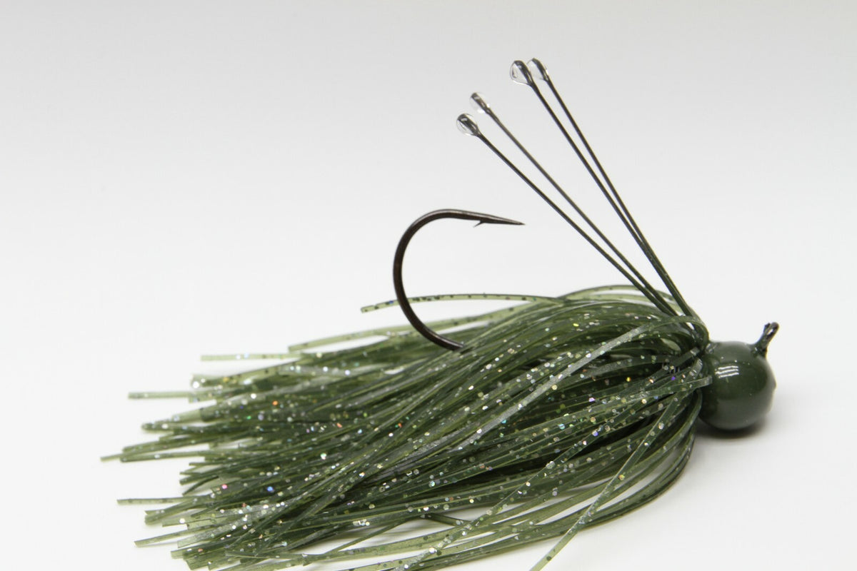 Custom Weedless Football Head Jig 3/8oz 2 Pack - Fishing Jig with Mustad Hooks