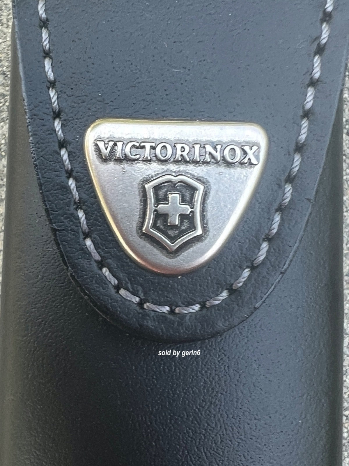 Leather Belt Pouch for 111mm Swiss Army & Victorinox Knives, Black