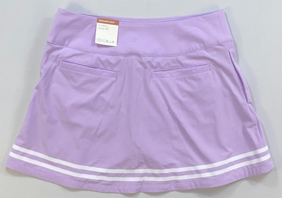 Women's Lavender Golf Skort 15-inch Length Breathable Wicking Performance
