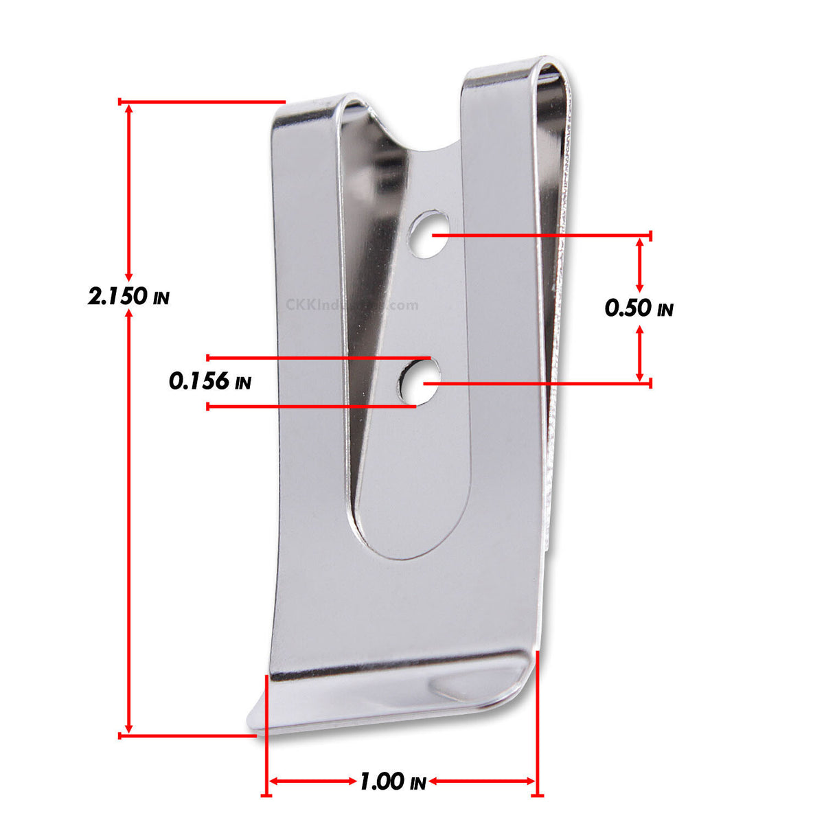 Universal Metal Belt Clips Model 2 with Mounting Hardware for Holsters