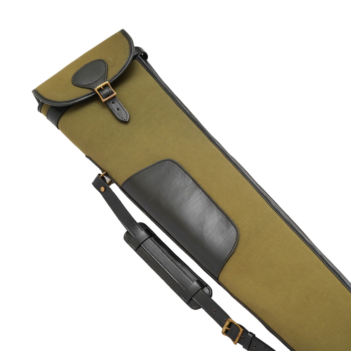 Canvas Leather Shotgun Case Padded Gun Slip Bag Hunting Carry Case